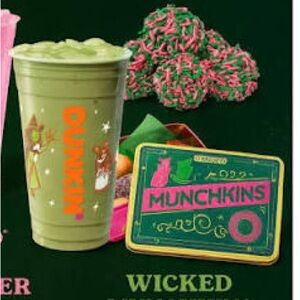 New Wicked Dunkin Munchkins Doughnut tin!